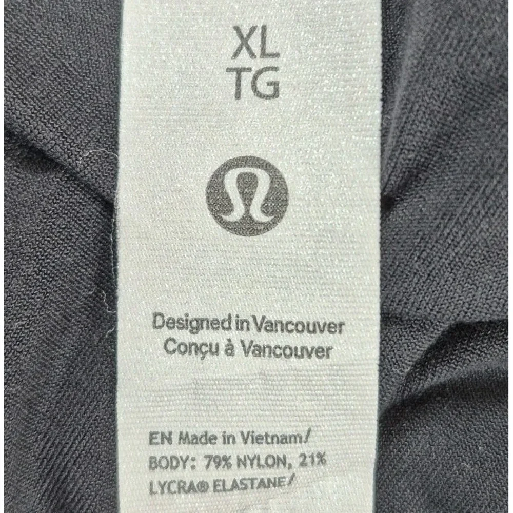 Lululemon Wundermost Ultra-Soft Nulu Square-Neck‎ Long-Sleeve Bodysuit XL Black